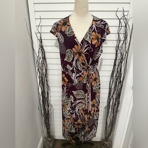 NEW w/ Tags Robbie Bee Purple/Rust Floral